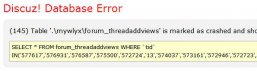 discuz论坛出现错误Discuz! Database Error如何解决？